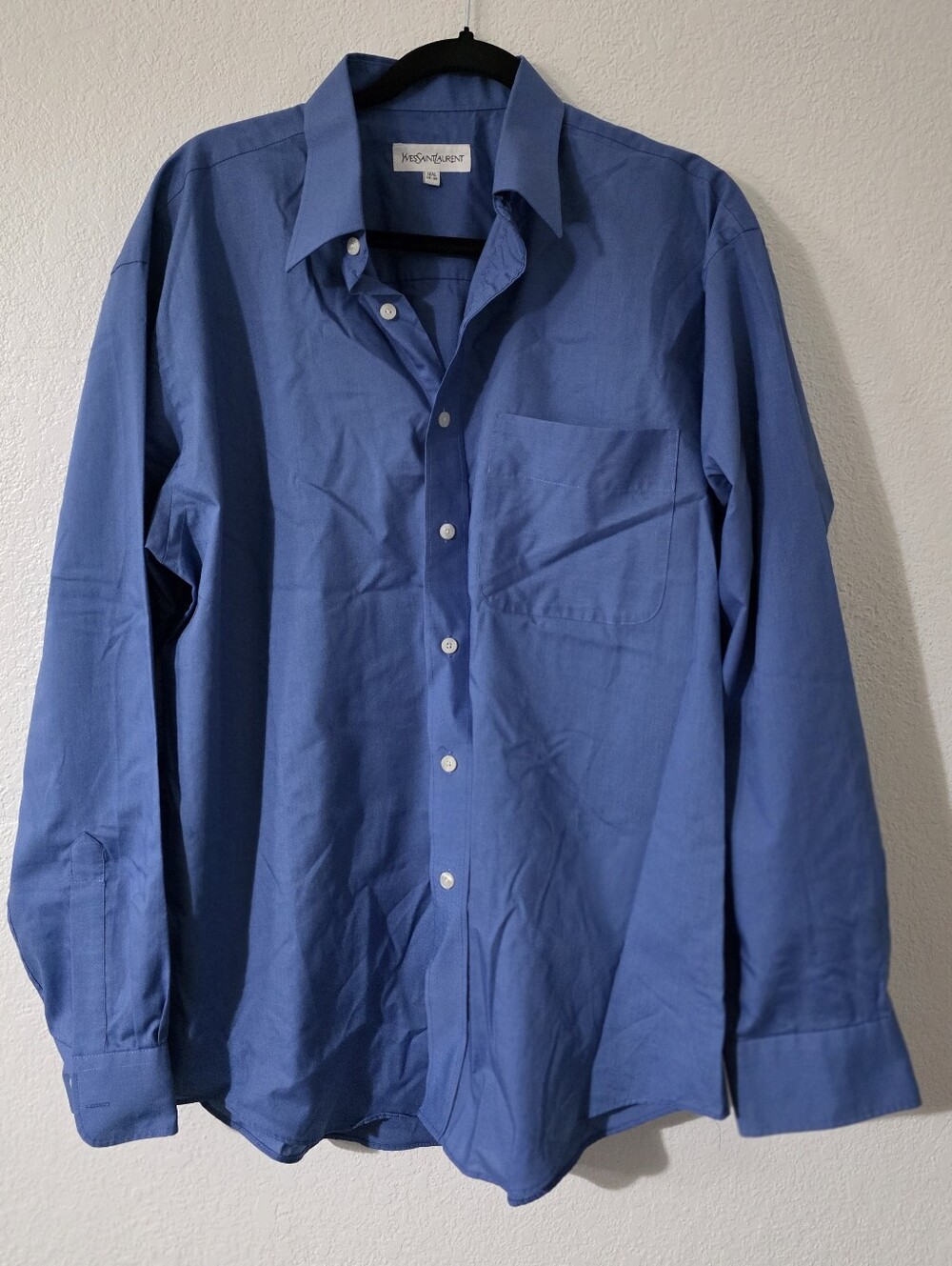 Yves Saint Laurent Men's Blue Dress Shirt
